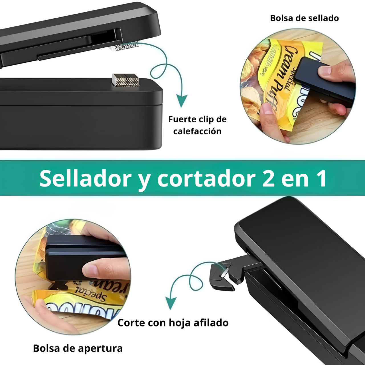 Mini Sellador de Bolsas